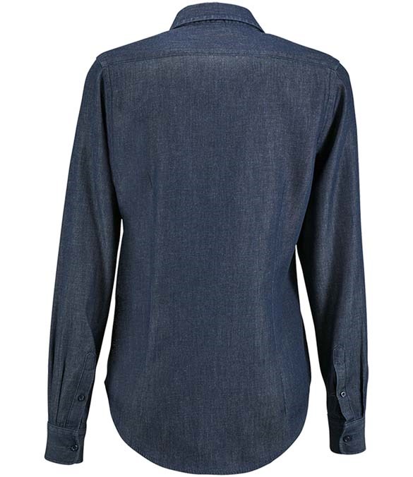 SOL&#39;S Ladies Barry Long Sleeve Denim Shirt