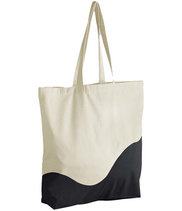 Westford Mill Organic Cotton Wave Print Maxi Tote Bag